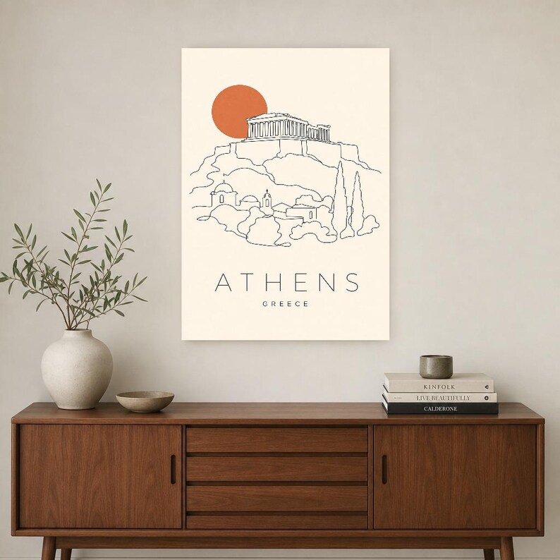 Athens Acropolis Minimalist image 2