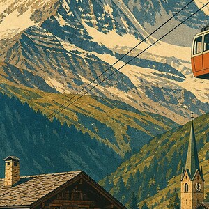 Zermatt Matterhorn Vintage 70S image 3