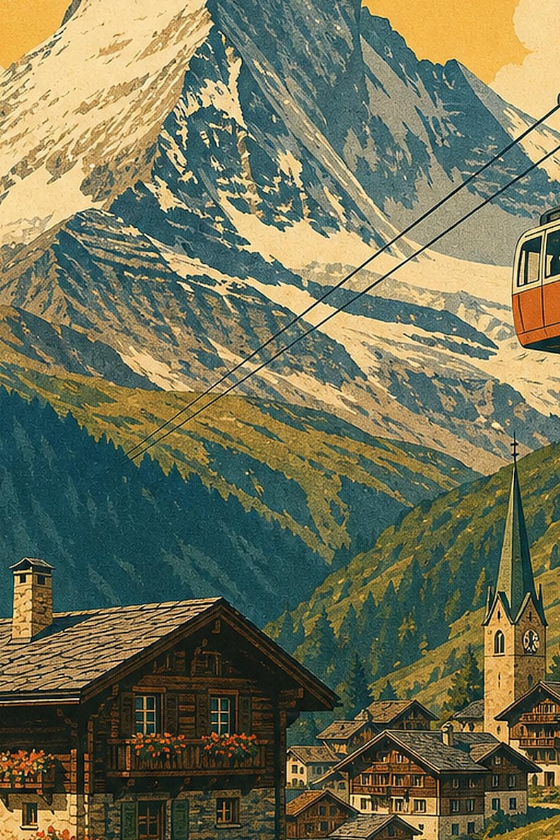 Zermatt Matterhorn Vintage 70S image 3