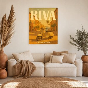 Riva Retro Poster | Vintage 70s Wall Art Print | Aesthetic Magazine Print | Mid Century Retro Decor Gift image 8