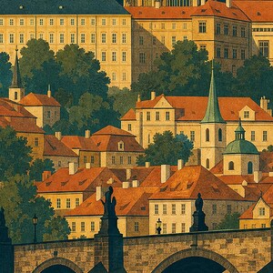 Prague Castle Vintage image 3