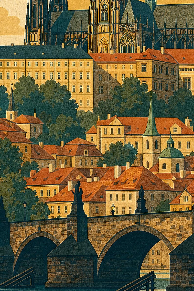 Prague Castle Vintage image 3