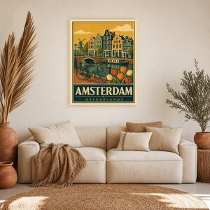 Vintage Amsterdam Canal image 7