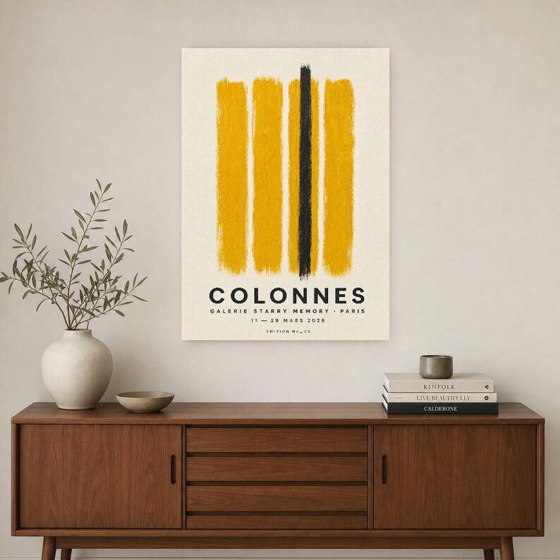 Columns | Abstract Wall Art | Modern Gallery Poster | Minimalist Print | Printed & Shipped image 2