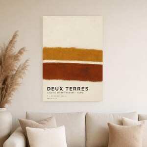 Two Lands | Abstract Wall Art | Modern Gallery Poster | Minimalist Print | Printed & Shipped image 4