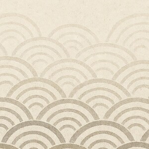Set da parete neutro per la galleria Japandi Wall Art | Onde Seigaiha di salvia di sabbia | Stampa Wabi Sabi immagine 3