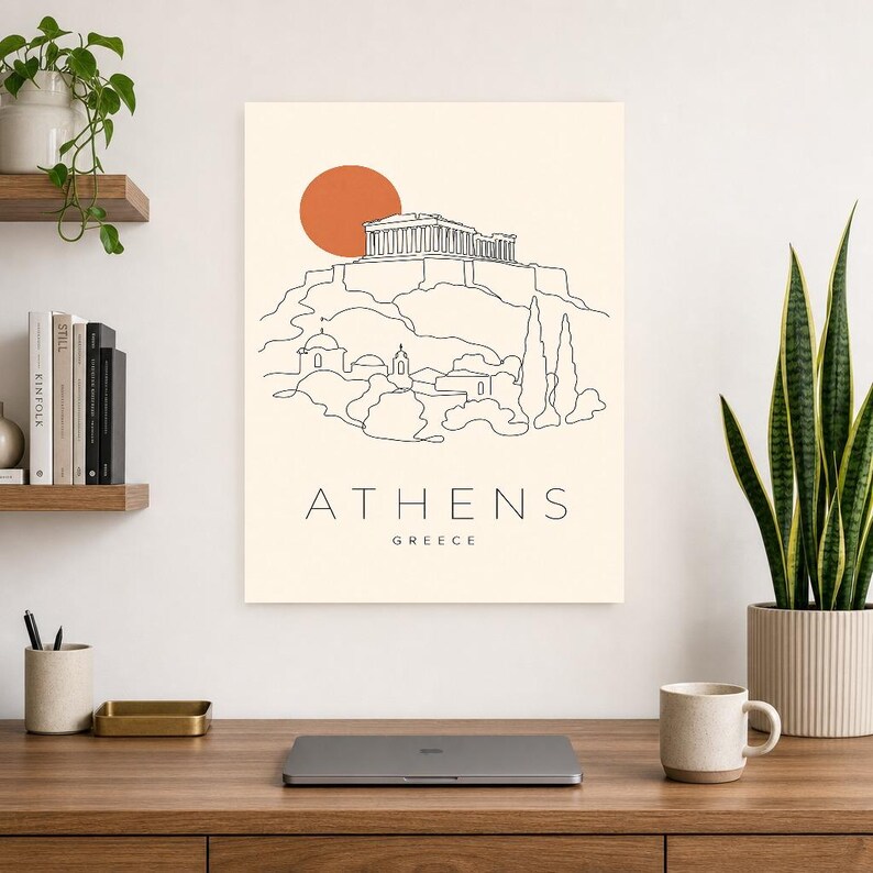 Athens Acropolis Minimalist image 7
