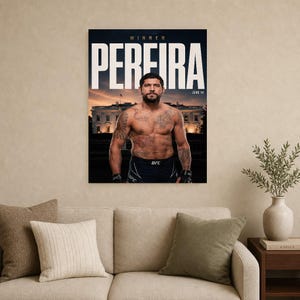 Alex Pereira Poster | UFC White House Fight Night 2026 | MMA Wall Art Print | Heavyweight Champion Decor image 9