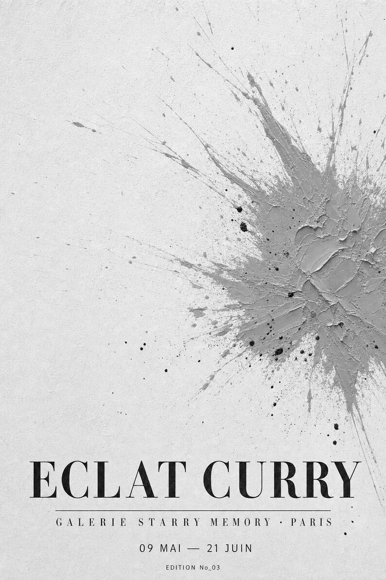 Eclat Curry | Abstract Yellow Wall Art | Modern Gallery Poster | Minimalist Print | Printed & Shipped image 10