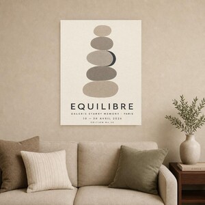 Balance | Abstract Wall Art | Modern Gallery Poster | Minimalist Print | Printed & Shipped image 9