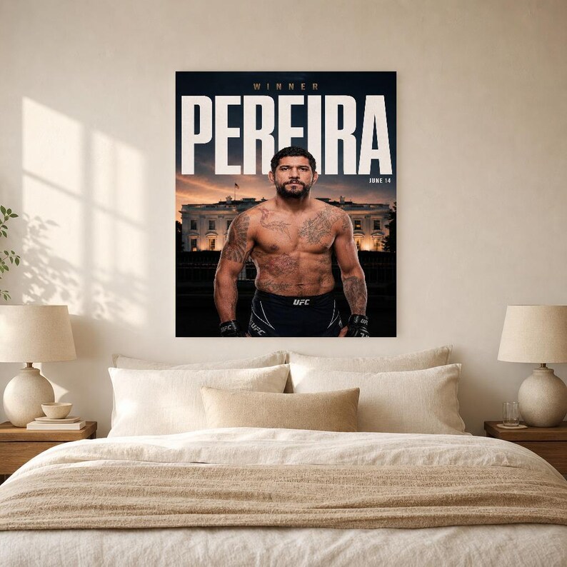 Alex Pereira Poster | UFC White House Fight Night 2026 | MMA Wall Art Print | Heavyweight Champion Decor image 6