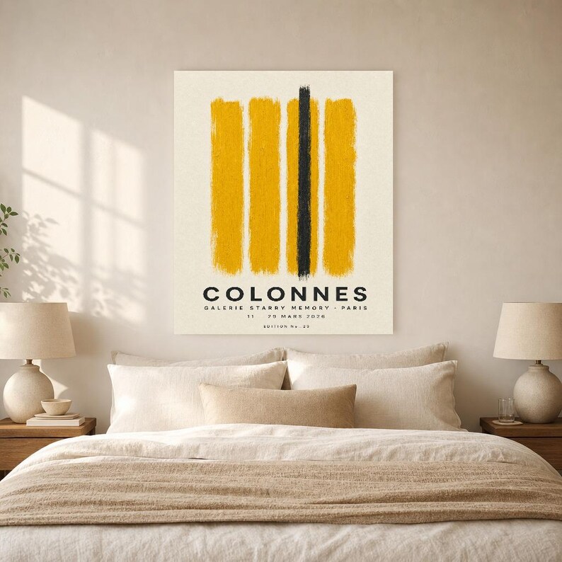 Columns | Abstract Wall Art | Modern Gallery Poster | Minimalist Print | Printed & Shipped image 7