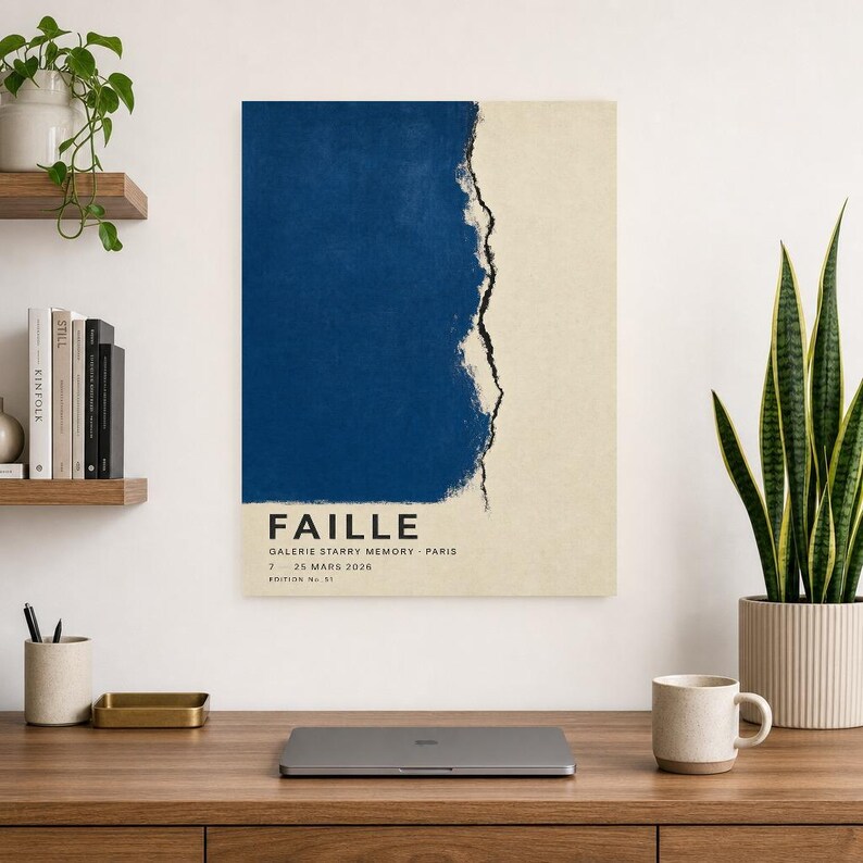 Rift | Abstract Wall Art | Modern Gallery Poster | Minimalist Print | Printed & Shipped image 8