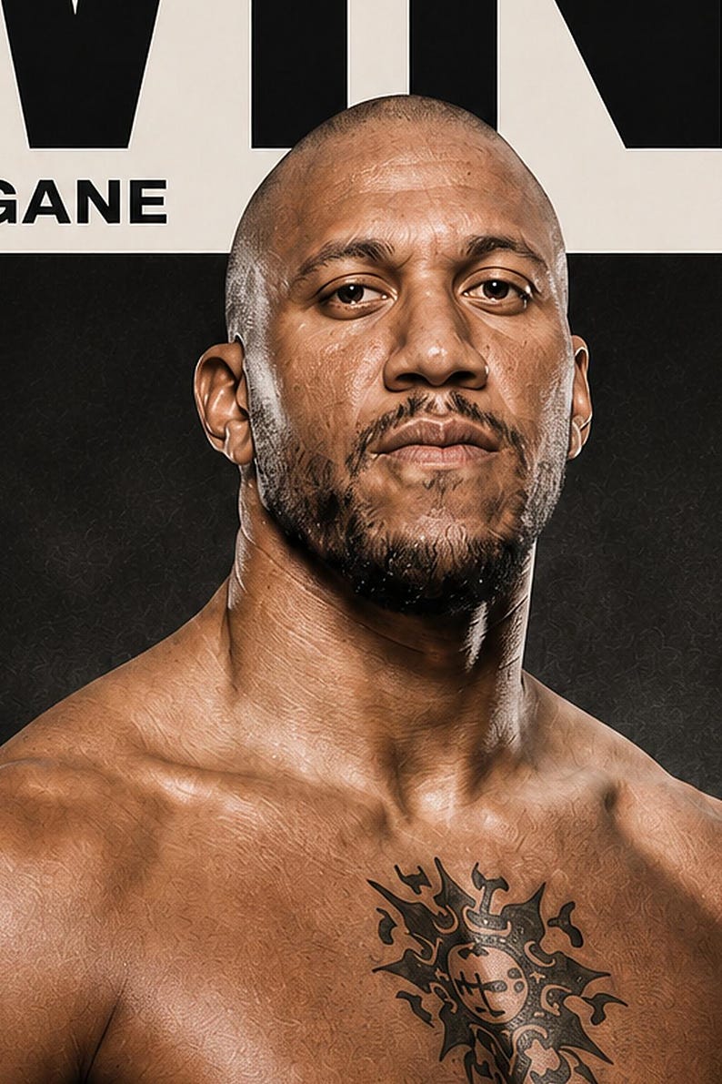 Ciryl Gane Poster | UFC Heavyweight Bout MMA Magazine Wall Art Print | Fight Night Decor image 3
