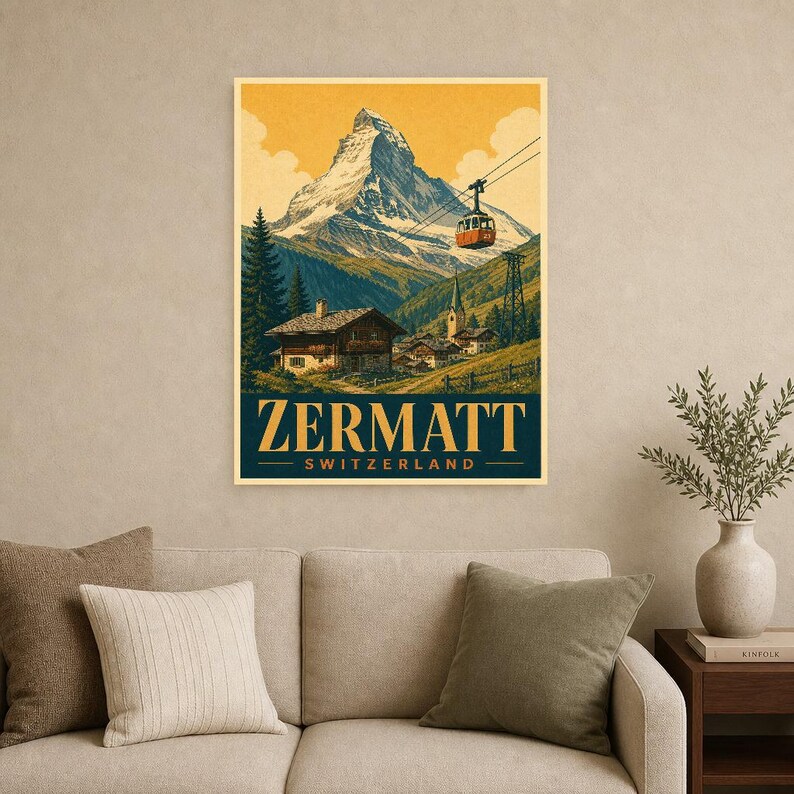 Zermatt Matterhorn Vintage 70S image 9