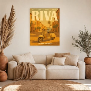 Riva Retro Poster | Vintage 70s Wall Art Print | Aesthetic Magazine Print | Mid Century Retro Decor Gift image 11