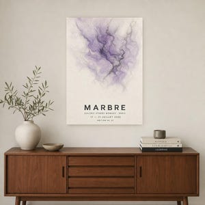 Mármol | Arte abstracto para pared | Póster de galería moderna | Impresión minimalista | Impreso y enviado imagen 2