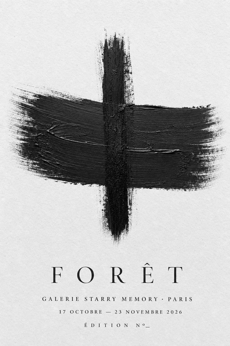 Forest | Abstract Wall Art | Modern Gallery Poster | Forest Green Minimalist Print | Printed & Shipped image 10