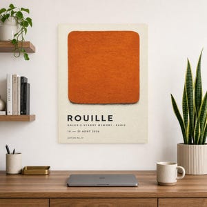 Rost | Abstrakte Wandkunst | Modernes Galerieposter | Minimalistischer Druck | Gedruckt & Versand Bild 8