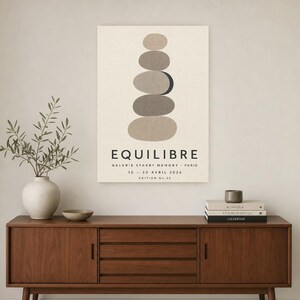 Balance | Abstract Wall Art | Modern Gallery Poster | Minimalist Print | Printed & Shipped image 2