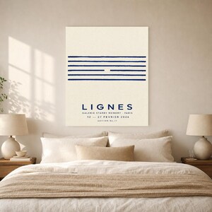 Lines | Abstract Wall Art | Modern Gallery Poster | Minimalist Print | Printed & Shipped image 6