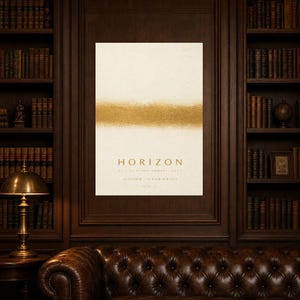Horizon | Abstract Wall Art | Modern Gallery Poster | Minimalist Print | Printed & Shipped image 5