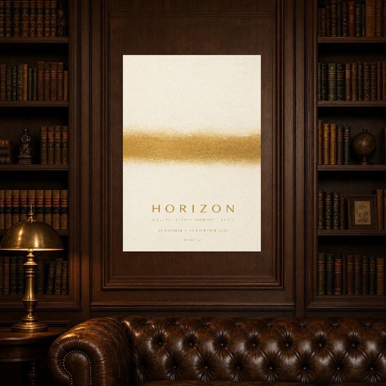 Horizon | Abstract Wall Art | Modern Gallery Poster | Minimalist Print | Printed & Shipped image 5