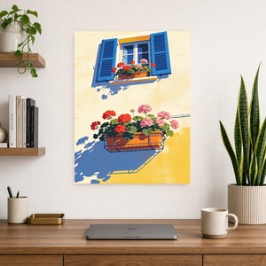 Mediterraner Fenster-Küchendruck | Dolce Vita Italienischer Wandkunstdruck | Esszimmer-Sommerdekoration Bild 10