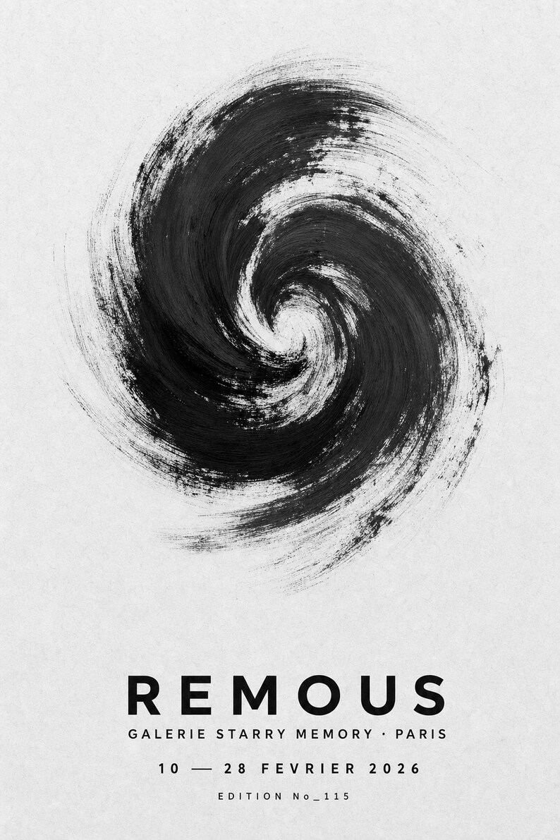 Swirls | Abstract Wall Art | Modern Gallery Poster | Minimalist Print | Printed & Shipped image 10