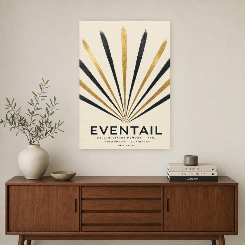 Fan | Abstract Wall Art | Modern Gallery Poster | Minimalist Print | Printed & Shipped image 2