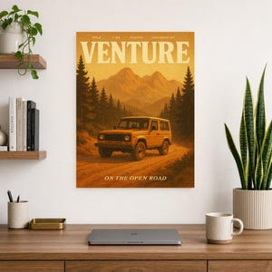 Venture Retro Poster | Vintage 70s Wall Art Print | Aesthetic Magazine Print | Mid Century Retro Decor Gift image 13