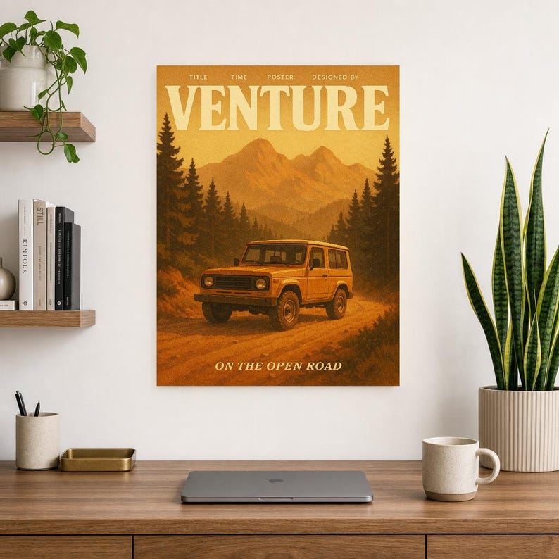 Venture Retro Poster | Vintage 70s Wall Art Print | Aesthetic Magazine Print | Mid Century Retro Decor Gift image 13
