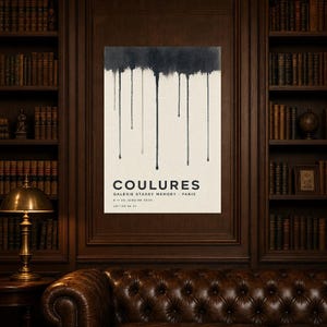 Runs | Abstract Wall Art | Modern Gallery Poster | Minimalist Print | Printed & Shipped image 5