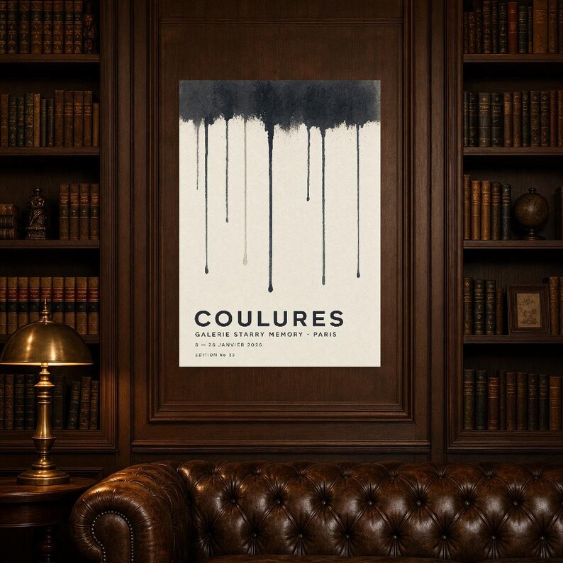 Runs | Abstract Wall Art | Modern Gallery Poster | Minimalist Print | Printed & Shipped image 5