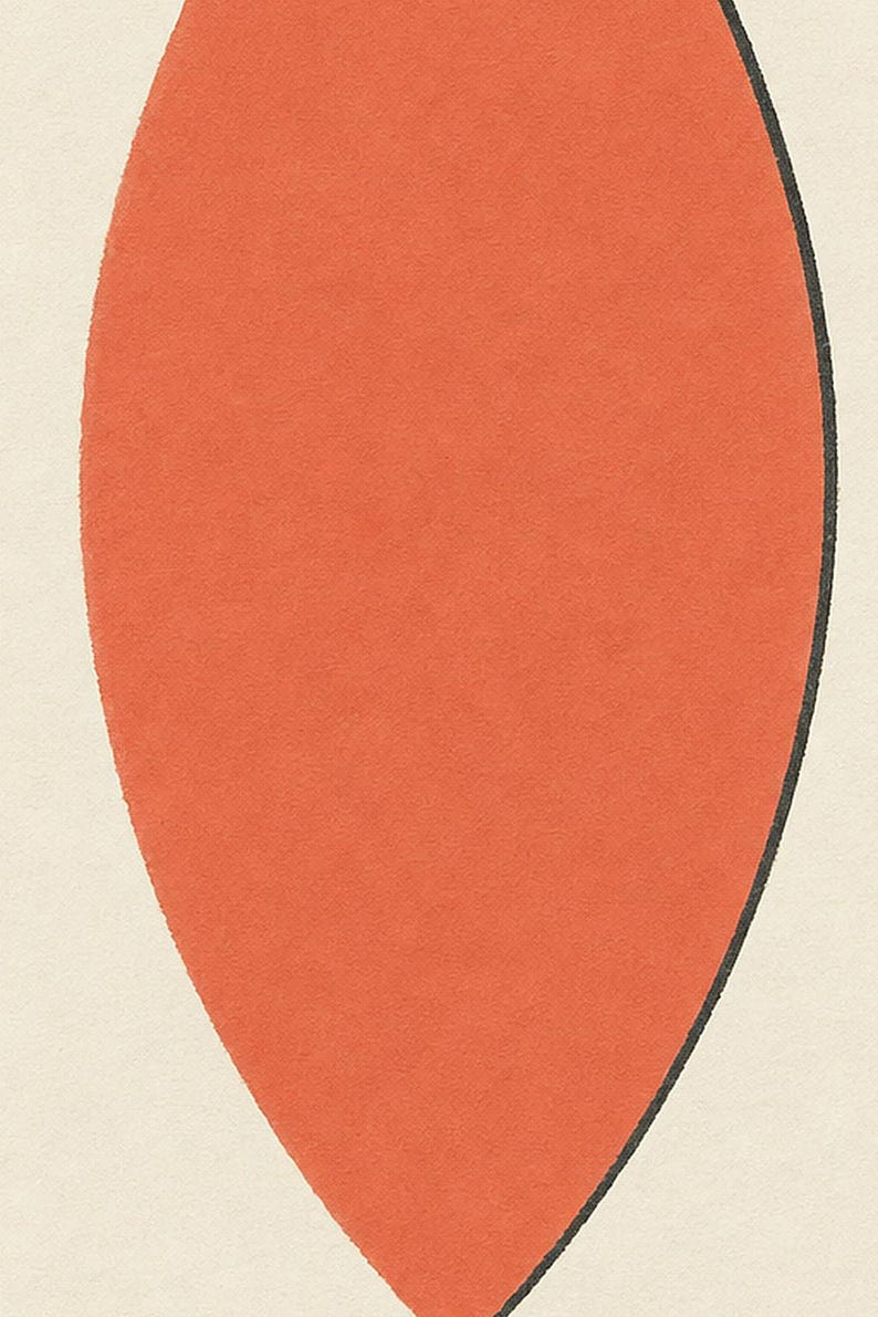 Almendra | Arte abstracto para pared | Póster de galería moderno | Impresión minimalista | Impreso y enviado imagen 3