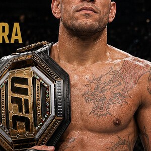 Alex Pereira Champion Poster | UFC Gold Belt MMA Wall Art Print | Heavyweight Fight Night Decor image 3