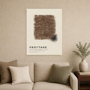 Rubbing | Abstract Wall Art | Modern Gallery Poster | Minimalist Print | Printed & Shipped image 9