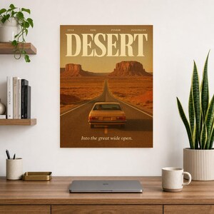Desert Retro Poster | Vintage 70s Wall Art Print | Aesthetic Magazine Print | Mid Century Retro Decor Gift image 10