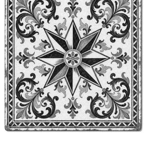 Seville Azulejo Tile Wall Art | Full Color Spanish Maiolica Poster | 8-Pointed Star Print | Andalusia Travel Decor | Spain Kitchen Gift image 10