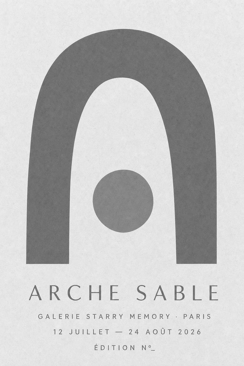 Arco de Areia | Arte Abstrata para Parede | Pôster Moderno para Galeria | Impressão Minimalista em Arco de Terracota | Impresso e Enviado imagem 17