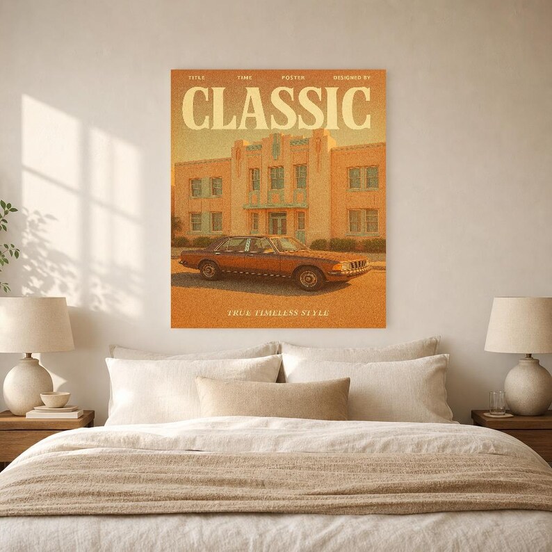 Póster retro clásico | Impresión de arte de pared vintage de los años 70 | Impresión de revista estética ? Regalo de decoración retro de med imagen 9