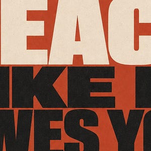 Skydda din fred-poster | Djärv typografisk väggkonsttryck | Självvårdscitattryck | Boho bekräftelsedekor | Gåva för mental hälsa bild 4