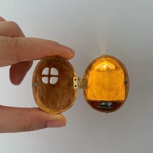 Leere Walnussschale, Bastelmaterial für Miniaturszenen, DIY-Set