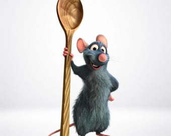 Ratatouille Remy PNG-clipart, Cartoon Mouse Chef (digitale download)