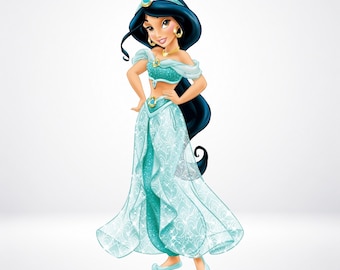 Princess Jasmine PNG-clipart, Arabian Fantasy Princess-sublimatieontwerp (digitale download)