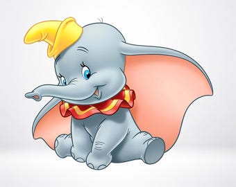 Dombo png, babyolifant clipart, kinderkamerkunst (digitale download)