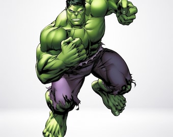 Hulk PNG-clipart, superheldsublimatieontwerp, stripfiguurafbeelding (digitale download)