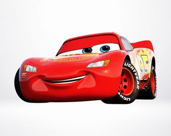 Lightning McQueen png-clipart, decor verjaardagsfeestje raceauto (digitale download)