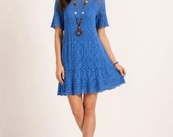 Lace Dress Knitting Pattern, Seamless Top-Down Silk Dress, Cottagecore Style (PDF Download)