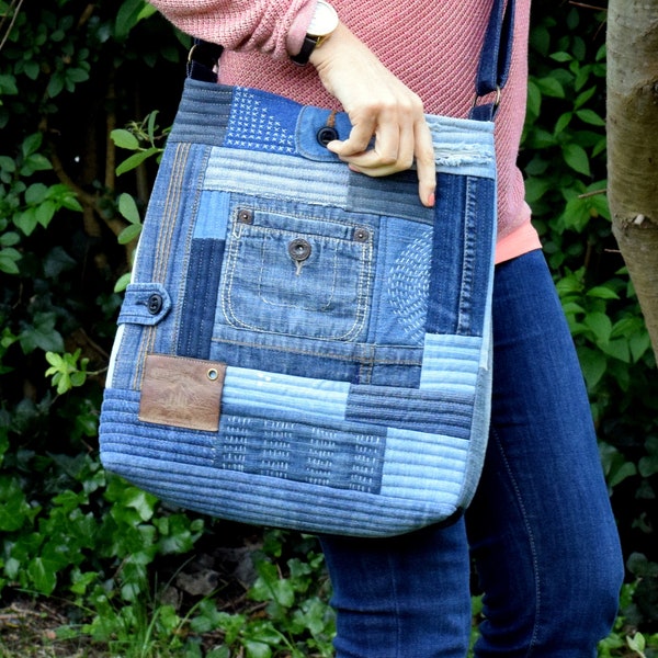 PDF Pattern: Denim Boro Bag